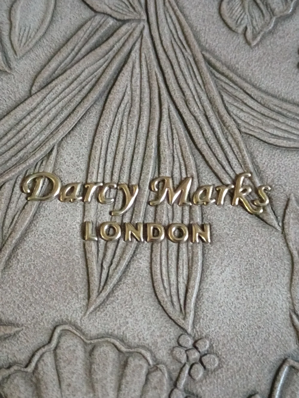 Darcy Marks‎ London Brown Structured Tote with Textured Design